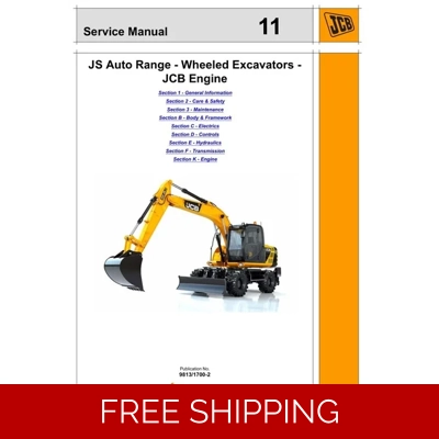 JCB JS AUTO RANGE – WHEELED EXCAVATORS SERVICE REPAIR MANUAL JCB JS AUTO RANGE – WHEELED EXCAVATORS SERVICE REPAIR MANUAL